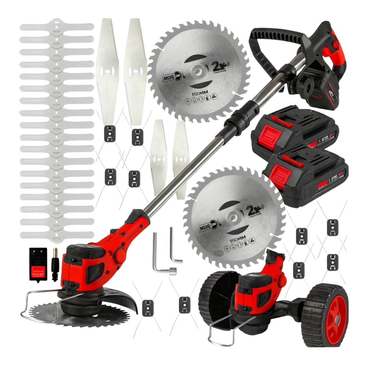 Nowoczesna kosiarka w ogrodzie